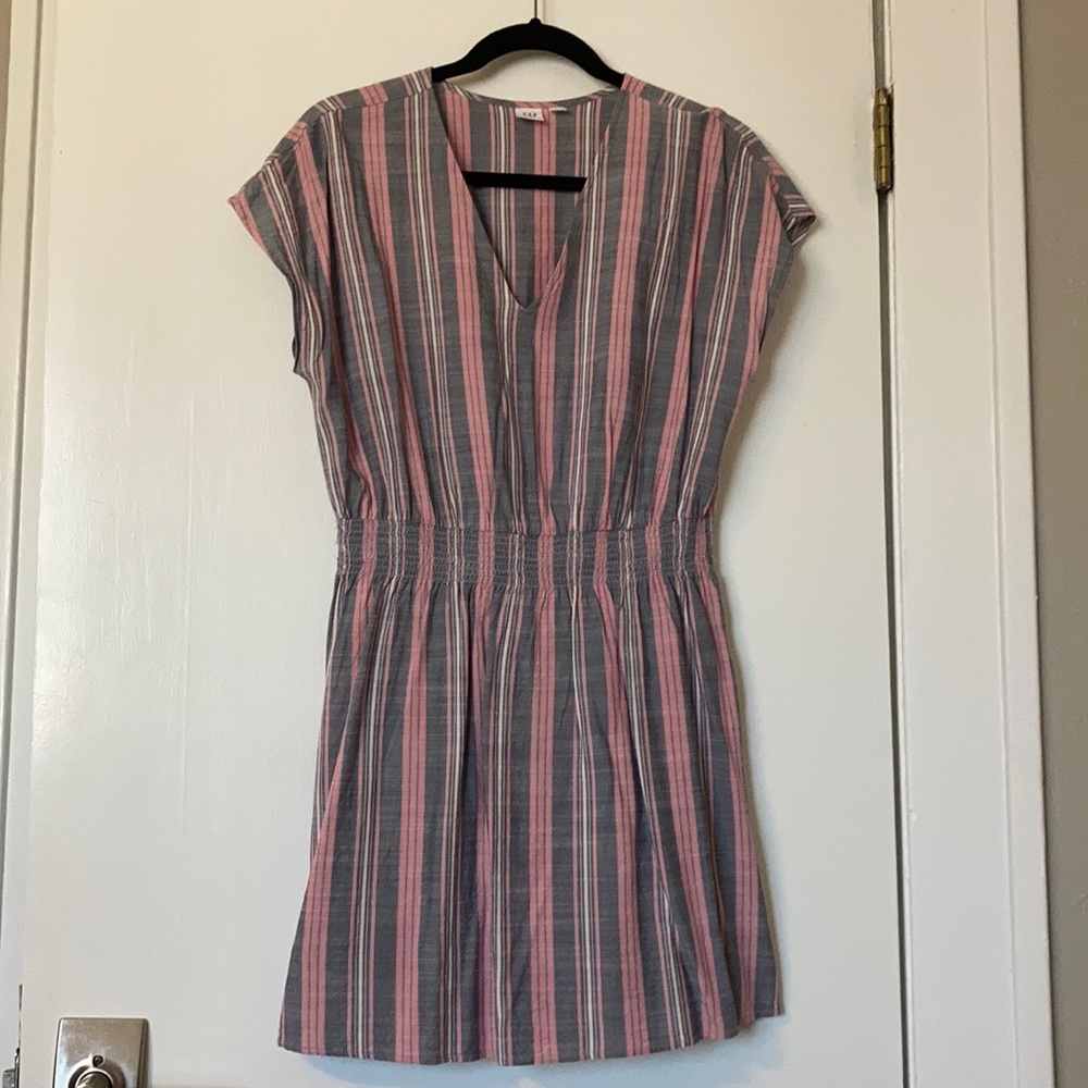 Striped GAP linen blend mini dress